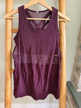 lululemon athletica Women's Plum Mesh-Panel Tank Top